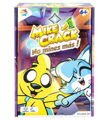 Set of six Mikecrack-themed card games and accessories, colorful and fun for kids' play and entertainment.