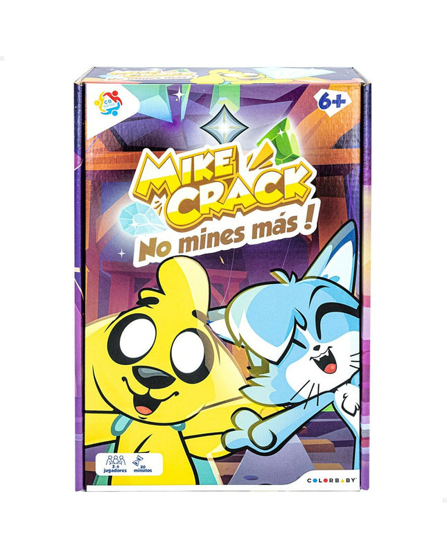 Set of six Mikecrack-themed card games and accessories, colorful and fun for kids' play and entertainment.