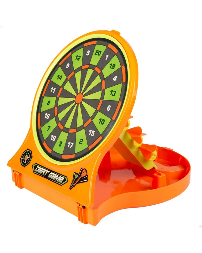 Colorbaby dart target set with six colorful dartboards, suitable for indoor or outdoor play, measuring 26x30x30 cm.