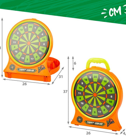 Colorbaby dart target set with six colorful dartboards, designed for outdoor sports and dart games.