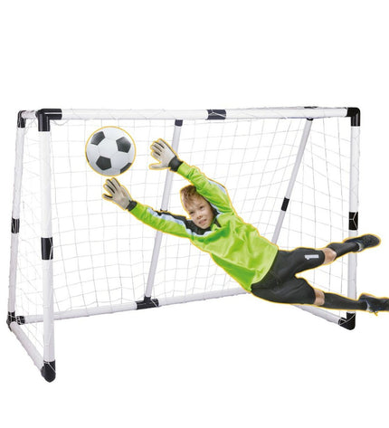 Pair of Colorbaby football goals, 190x132x90 cm, made of durable material, suitable for outdoor sports and soccer practice.