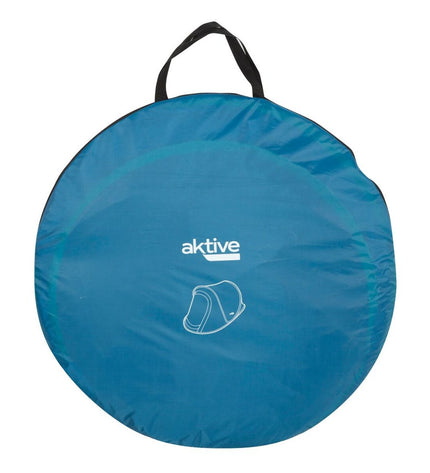 Two Aktive Kampeertenten for outdoor camping, measuring 120x95x220 cm, designed for sport and outdoor activities.
