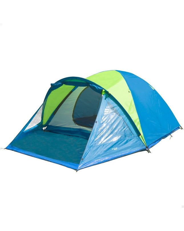 Two Aktive camping tents, 240x130x330 cm, set up outdoors for sport, camping, and hiking adventures.