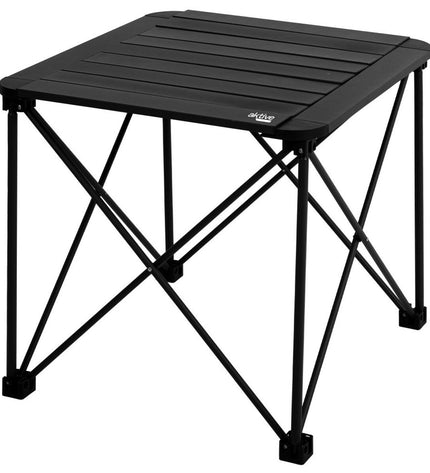 Pair of Aktive folding tables for camping and outdoor activities, measuring 52 x 46 x 52 cm, lightweight and portable.