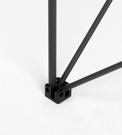 Pair of Aktive folding tables, 52x46x52 cm, lightweight for outdoor camping and sports activities, shown set up outdoors.