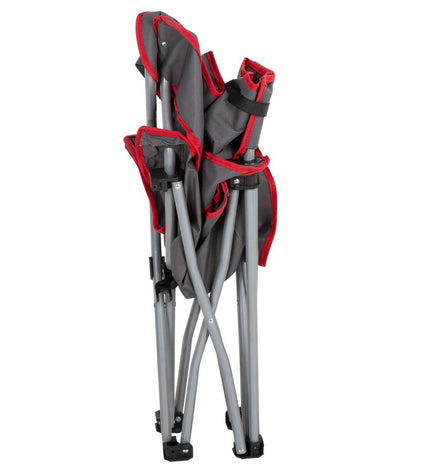 Set of four Aktive foldable camping chairs for outdoor camping and hiking, lightweight and portable for easy transport.