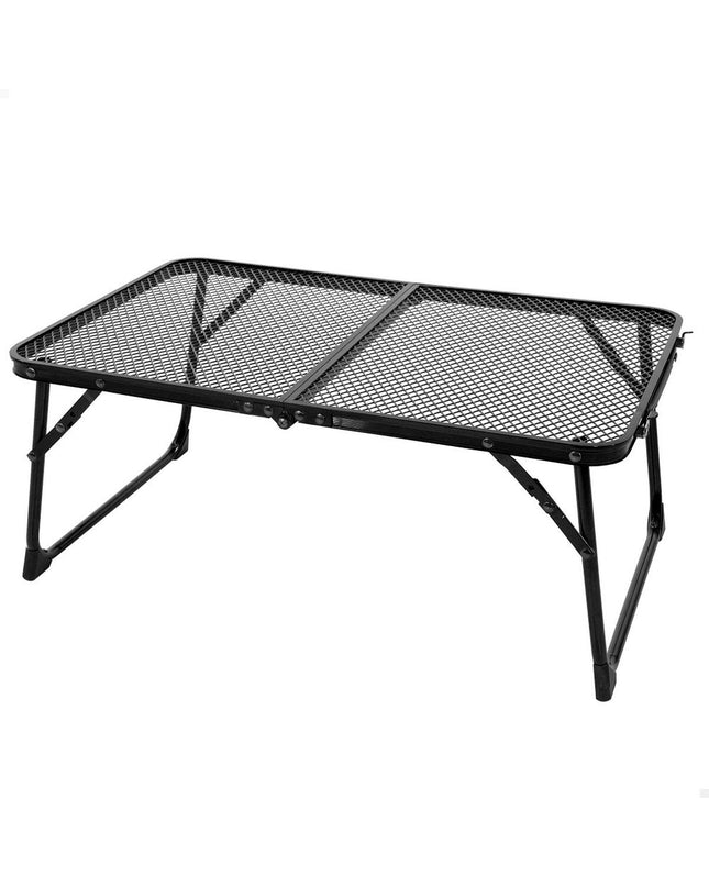Set of four Aktive folding tables, 60x25x40 cm, ideal for camping and outdoor activities, with sturdy portable design.