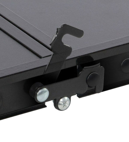 Two Aktive folding tables for outdoor camping and hiking, lightweight and portable for sport and outdoor activities.