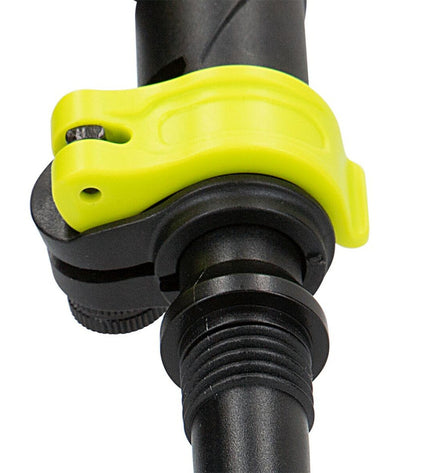 Set of six Aktive trekking poles, 135 cm long and 4 cm diameter, designed for outdoor hiking and camping activities.
