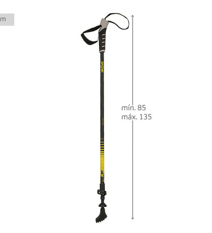 Set of four Aktive trekking poles, 4.5 x 135 x 3 cm, designed for outdoor camping and hiking activities.
