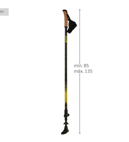 Pair of Aktive trekking poles, 4.5 x 135 x 3 cm, suitable for outdoor hiking and camping activities.