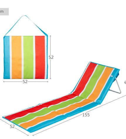 Aktive Staal Oxford 600D mat for outdoor camping and hiking, measuring 155 x 40 x 52 cm, shown rolled out on a campsite.