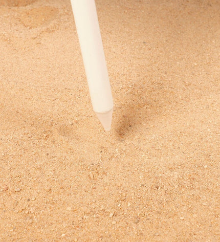 Aktive Strandtent polyester outdoor shelter in beige with open sides, designed for camping and outdoor activities.