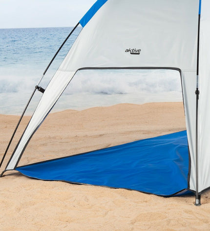Aktive Strandtent Aktive polyester outdoor tent with 220x115x120 cm dimensions, ideal for camping and outdoor activities.