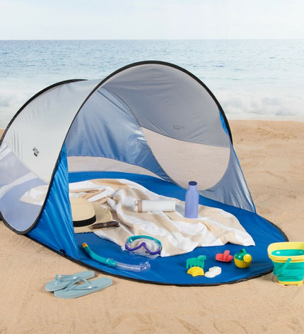 Aktive Strandtent Aktive polyester outdoor tent with 200 x 90 x 120 cm dimensions, suitable for camping and outdoor activities.