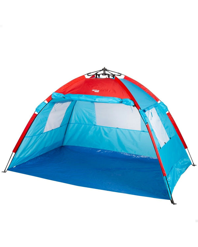 Aktive Strandtent Aktive polyester beach tent in blue, 213x120x133 cm, suitable for outdoor camping and outdoor activities.
