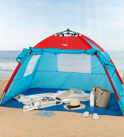 Aktive Strandtent Aktive polyester sunshade, 213 x 120 x 133 cm, ideal for outdoor camping and beach days.