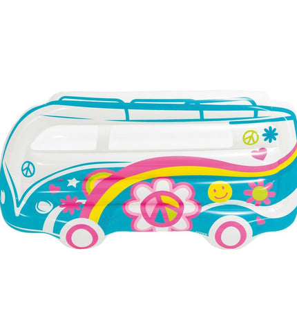Six Intex inflatable bus mattresses, 178x91x23 cm, colorful and suitable for outdoor play and relaxation.