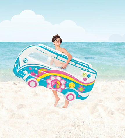 Set of six Intex inflatable mattresses, 178 x 91 x 23 cm, suitable for outdoor play and relaxation.