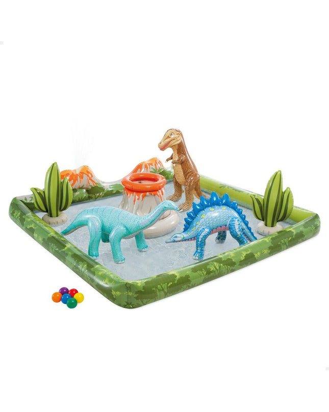 Intex PVC watersproeier for kids, large 201 x 36 x 201 cm inflatable toy for outdoor water play and games.