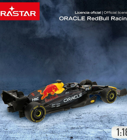 Red Bull remote-controlled police cars, marine blue, 1:18 scale, four-piece set, toy vehicles with detailed design.