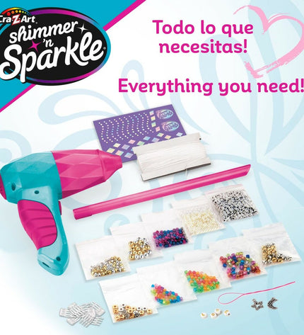 Cra-Z-Art jewelry kit with four sets, featuring colorful beads, strings, and accessories for creative jewelry making.
