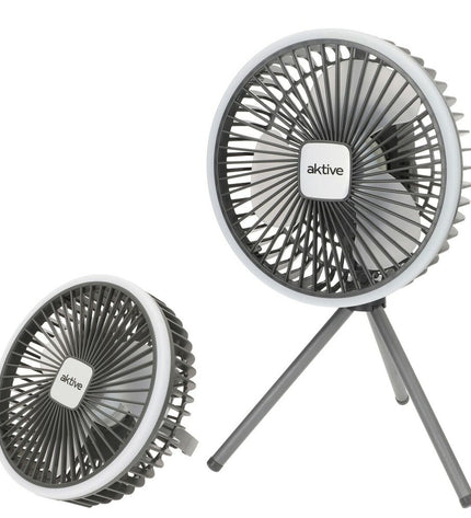 Set of six Aktive LED outdoor garden lights with ABS housing, ideal for outdoor decor and garden illumination.