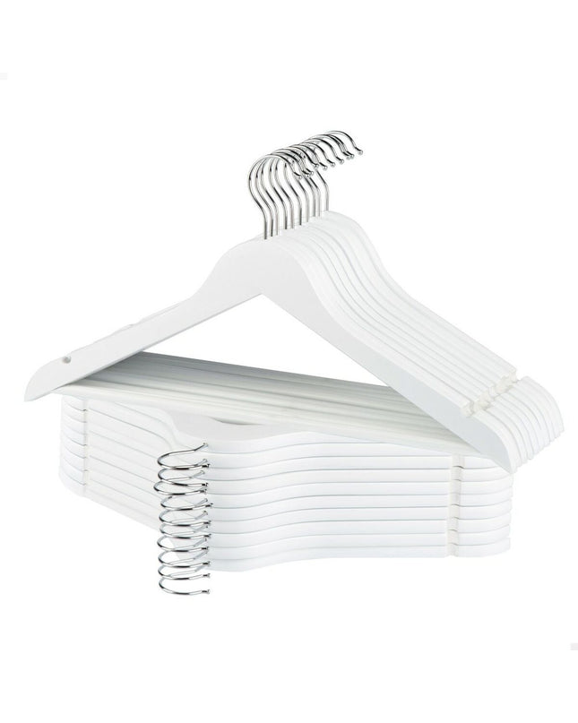 Set of four Max Home wooden and steel Kleerhangers for storage and organization, each measuring 44.5x23x1 cm with 20 components