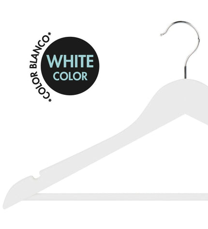 Max Home wooden and steel closet hanger set with 20 pieces, measuring 44.5 x 23 x 1 cm, for home storage and organization.