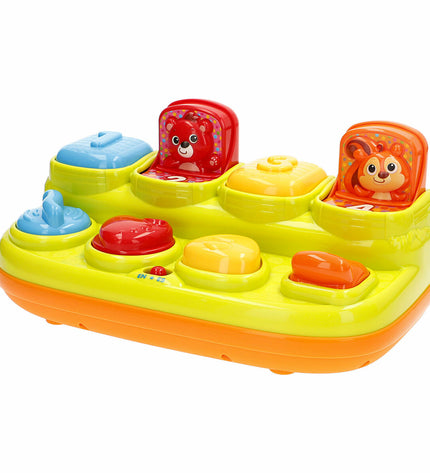 Set of four Winfun musical toys for babies, measuring 25x12x14 cm, designed for young children to play and develop.
