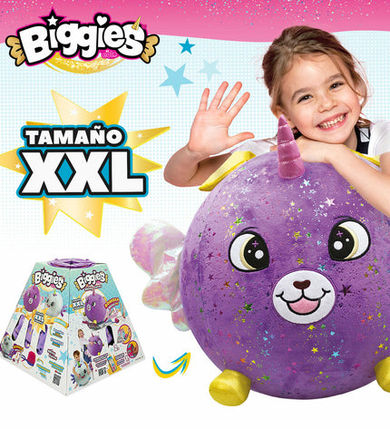 Set of four purple Eolo plush inflatable toys, soft plastic with a 45x45x45 cm size, ideal for kids' play and comfort.