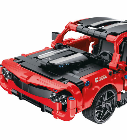 BigBuy Kids Bouwspel Auto 457 onderdelen, colorful toy car building set with various plastic components and parts.