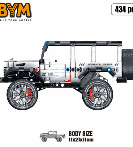 Set of Bouwspel Auto 434 parts for building toy cars, featuring colorful plastic pieces from BigBuy Kids.