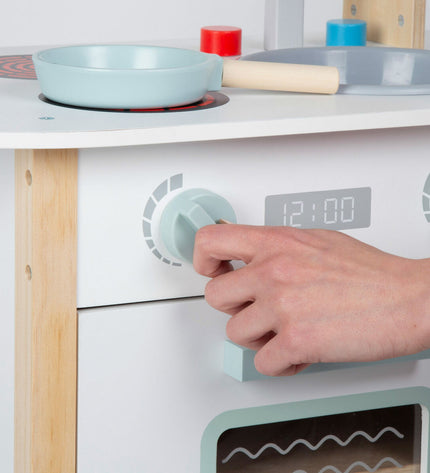 Two BigBuy Kids toy kitchens, 57x85x30 cm, with realistic features for imaginative play, shown in the image.