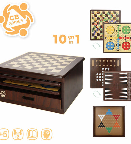 Set of two CB Games board games for children, featuring colorful game pieces and vibrant packaging.