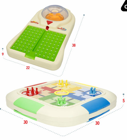Two CB Games board games in colorful boxes, suitable for children and family play, with vibrant artwork on the packaging.