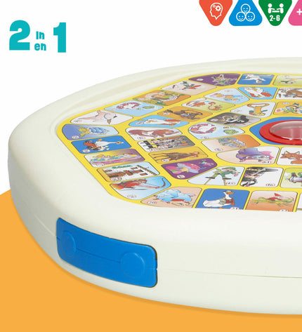 Six CB Games Mens-Erger-Je-Niet board game pieces for the classic family game, shown in colorful plastic on a white background.