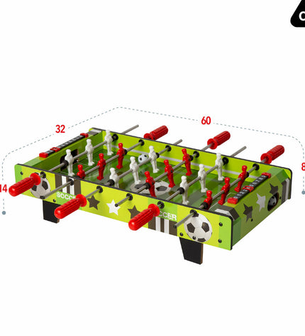 Set of two CB Games table football toys, 60x14x32 cm, featuring colorful game figures and detailed playing field design.