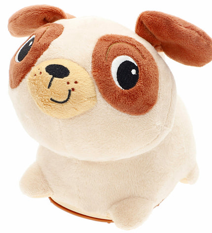 Two Winfun plush moving stuffed toys, soft plastic creatures, measuring 17x15x13 cm each, designed for children's play and cuddling.