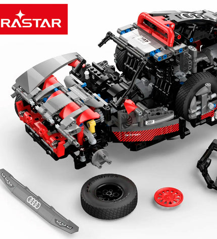 Audi Bouwspel auto with 432 parts, detailed toy construction set for kids to build an Audi model vehicle.