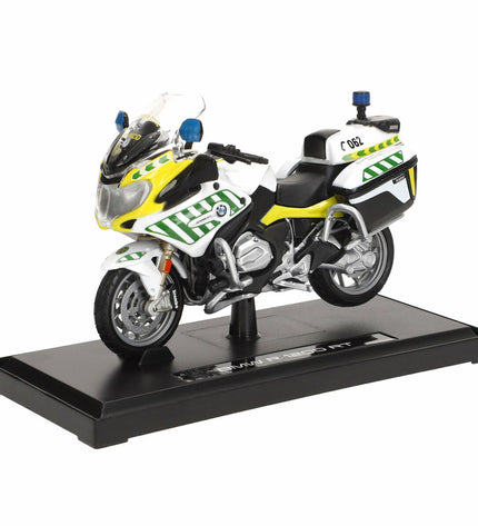Maisto Motorfiets R 1200 RT Guardia Civil speelgoedmodel, blauw en wit, 12 x 8 x 5 cm, detailed miniature vehicle for kids