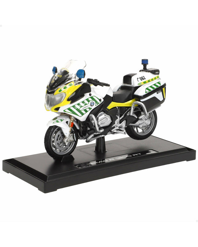 Maisto Motorfiets R 1200 RT Guardia Civil speelgoedmodel, blauw en wit, 12 x 8 x 5 cm, detailed miniature vehicle for kids