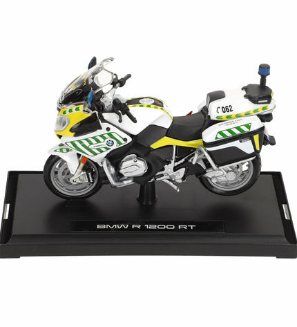 Maisto Motorfiets R 1200 RT Guardia Civil toy motorcycle model, detailed miniature vehicle in 12x8x5 cm size.