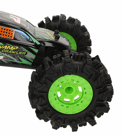 Two Maisto remote control cars for kids, colorful toy vehicles with detailed designs, suitable for play and entertainment.