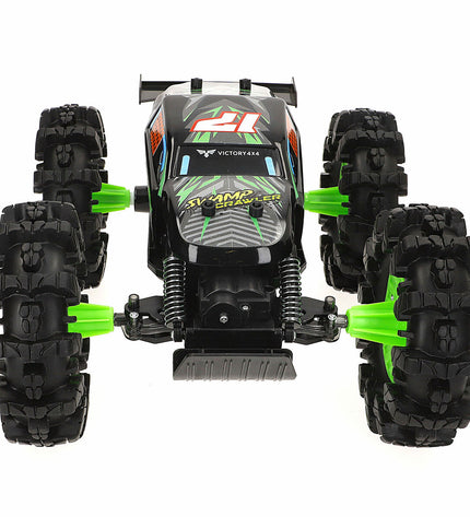 Two Maisto remote control toy vehicles for children, featuring colorful car designs and handheld remote controls.