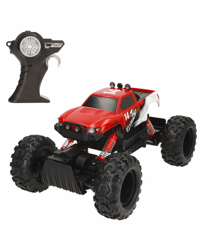 Two Maisto remote-controlled toy vehicles, detailed miniature cars for play and collection, with remote controls visible.