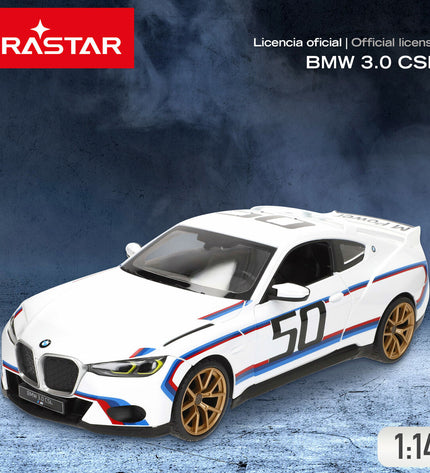 Two BMW remote control police cars in blue and red, 1:14 scale, measuring 34x10x13.5 cm, toy vehicles for children.