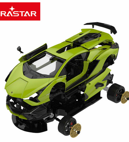 Two Lamborghini remote control police cars toy vehicles for children, featuring realistic police car details and vibrant colors.
