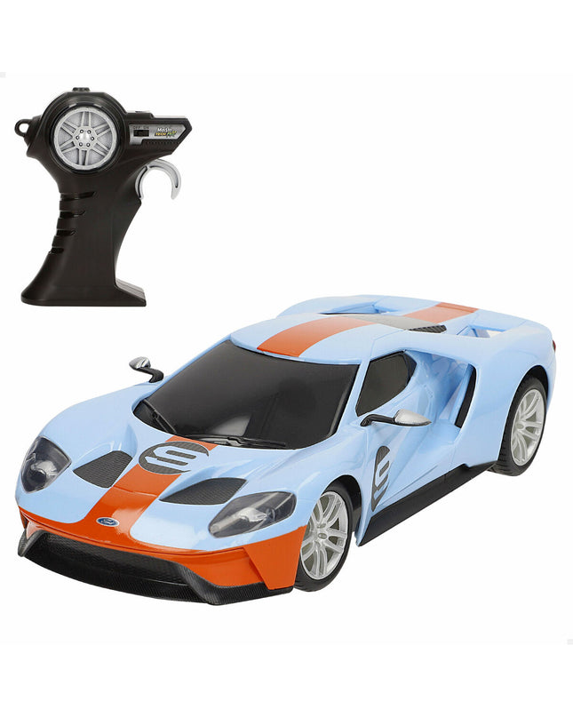 Six Ford police car toys on a plain surface, remote-controlled, measuring 21 x 5 x 9.5 cm, suitable for children.