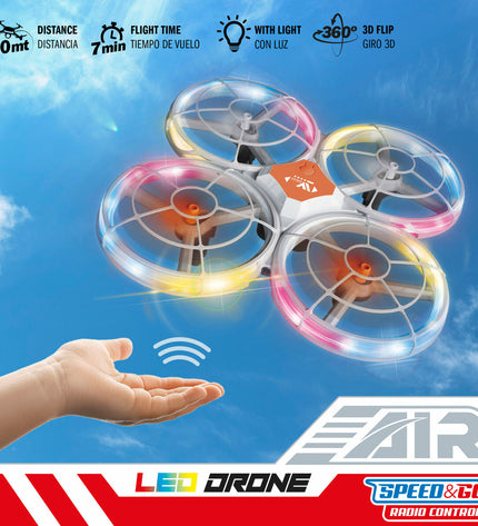 Two Colorbaby remote control helicopters toy vehicles with colorful designs on white background.